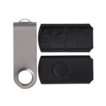CARCAÇA PEN DRIVE GIRATÓRIO ESCOVADO - PEN0006