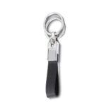 CHAVEIRO METAL COURO SINTÉTICO COM 2 ARGOLAS - CH0044
