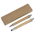 KIT ECOLÓGICO CANETA E LAPISEIRA BAMBU - KTEX0014
