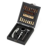 KIT VINHO XADREZ 4 PEÇAS - KTVN0025