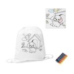 MOCHILA SACO INFANTIL PARA COLORIR - MOCSACINF001